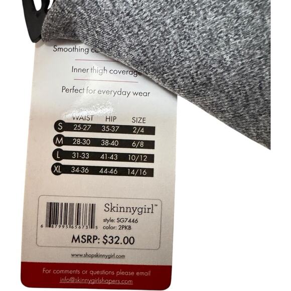 Skinnygirl Seamless Slip Shorts Double Pack Slimming Undergarment Sz M NWT - Picture 6 of 7